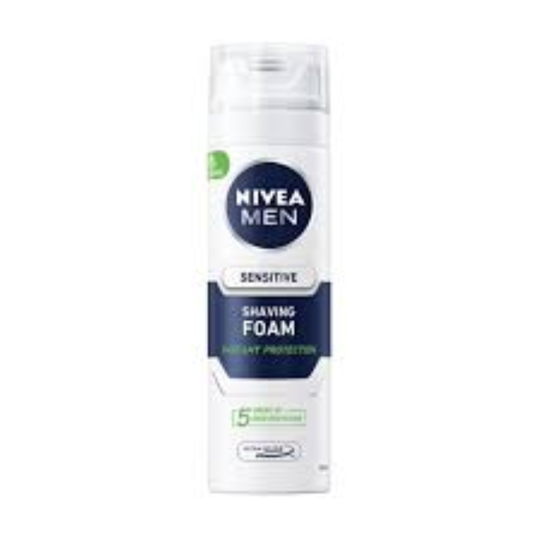 NIVEA FOR MEN SHAVING FOAM 200ML (SENSITIVE)